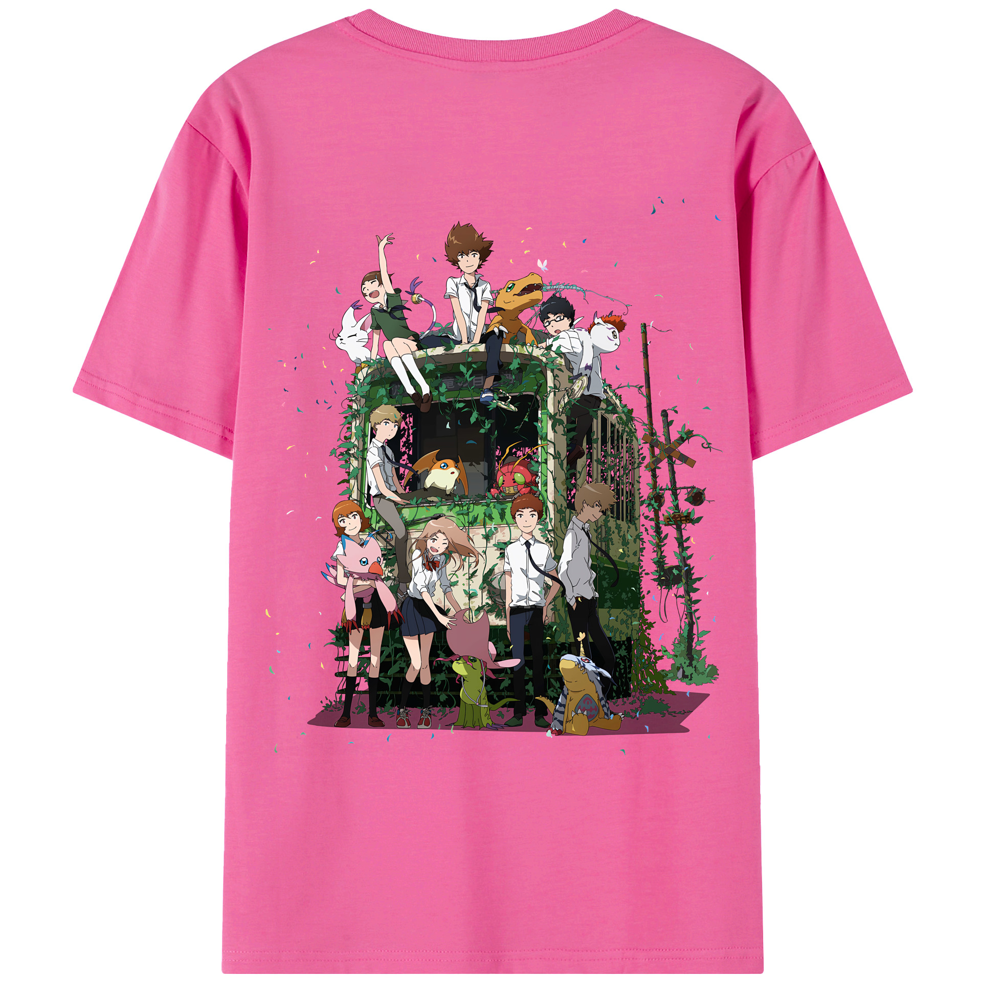 （画像用） Digimon デジタルモンスター/デジモン レディース半袖Tシャツ(バックプリント)